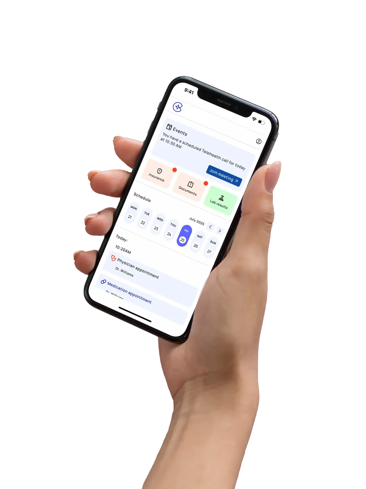 CurerTech patient mobile app